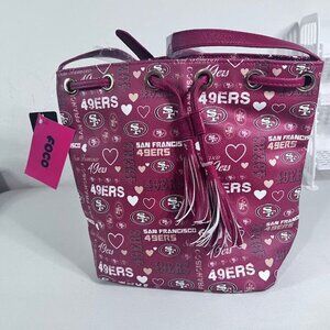 FOCO San Francisco 49ers Logo Love Cinch Purse – NWT – Long Crossbody Strap
